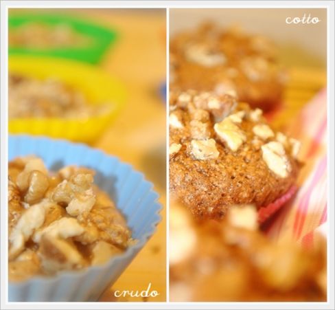 [Scaglie di Zenzero] - Muffin di crusca d'avena con banane e noci