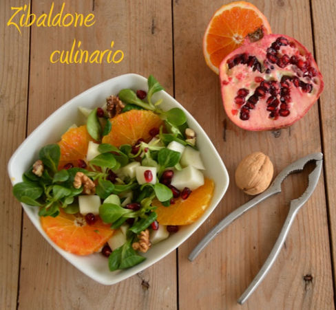 Insalata di finocchi, arance,  melagrana e noci