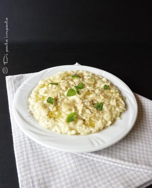 Risotto cacio e pepe