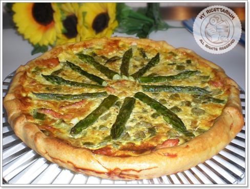 Quiche di asparagi e salmone