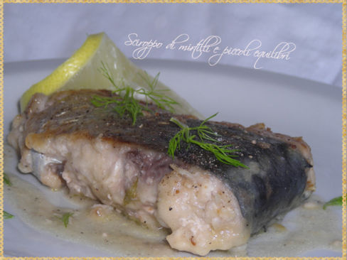 Palamita al limone e barbe di finocchio