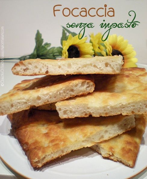 Focaccia senza impasto