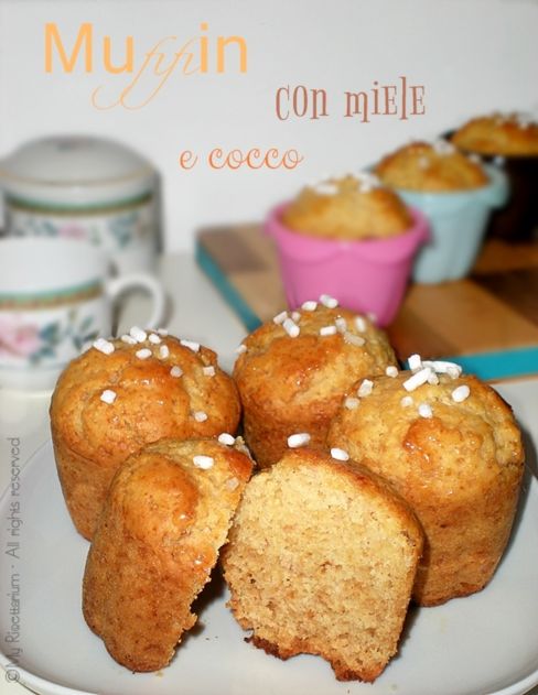 Muffin con miele e cocco