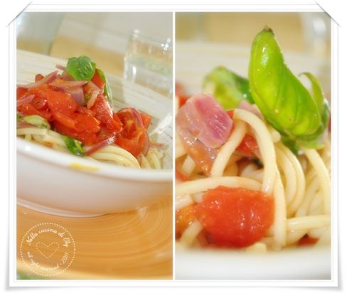 Spaghetti alla chitarra con sugo alla "Freccia Rossa"