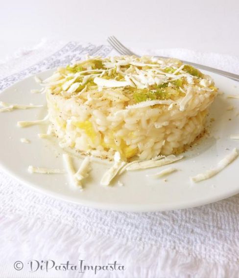 Risotto con verza e ricotta salata
