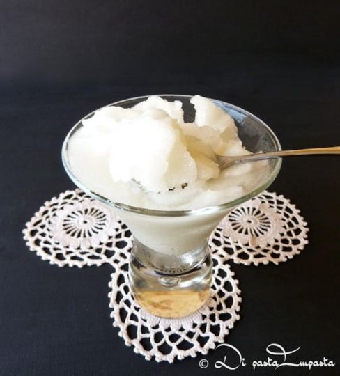 Granita morbida al limone... senza gelatiera