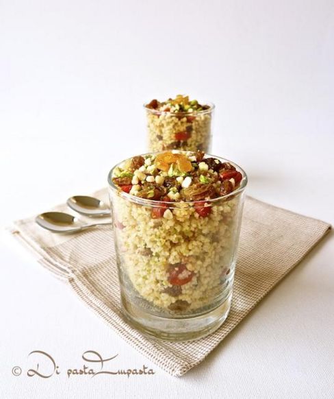 Cous cous dolce con frutta secca