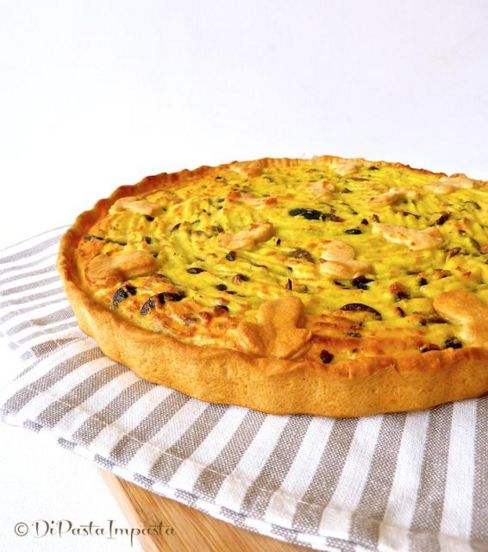 Quiche di patate e funghi in brisè all’olio evo