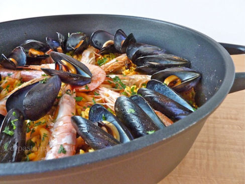 Paella de marisco