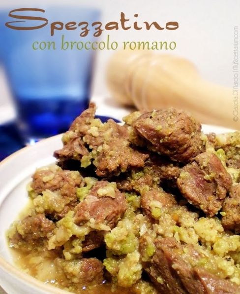 Spezzatino di manzo con broccolo romano