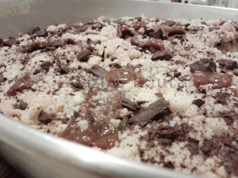 Sbrisolona con dulce de leche