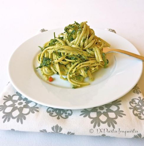 Linguine con cicoria e pecorino