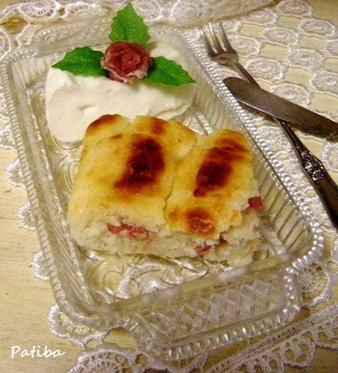 Crostata rustica con prosciutto e stracchino