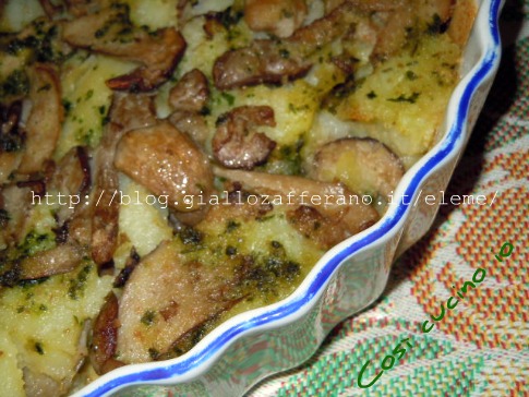 Tortino di porcini e patate