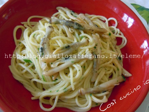 Spaghettini con le cape longhe