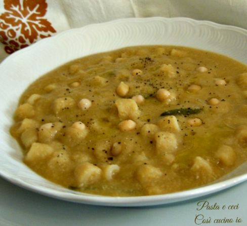 Pasta e ceci, ricetta semplice