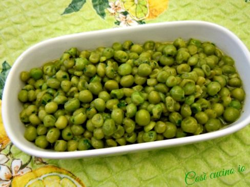 Piselli stufati, ricetta classica