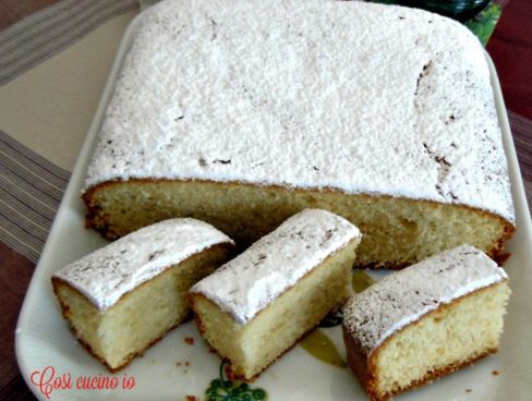 Torta facile senza bilancia alla vaniglia