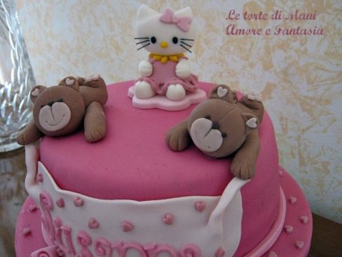 Torta decorata Hello Kitty