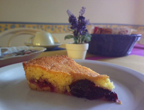 Torta alle prugne fresche