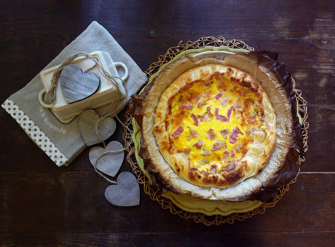 Quiche formaggetta – Torta salata formaggio e pancetta