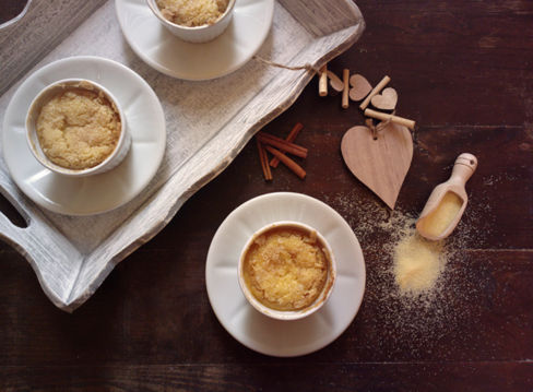 Cocottine dolci di semolino al forno