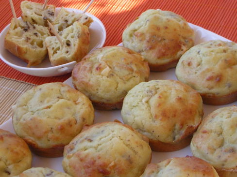 Muffin con ricotta e noci