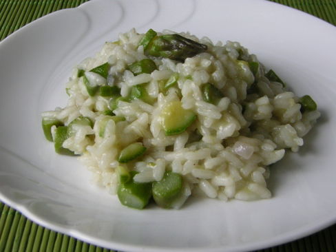 Risotto zucchine e asparagi