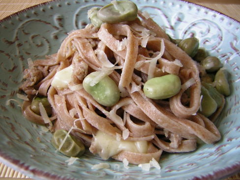 Tagliatelle di farro con fave