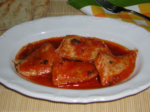 Zuppa di filetti di persico