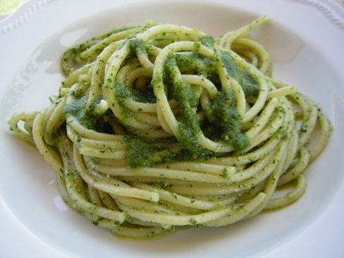 Spaghetti al pesto