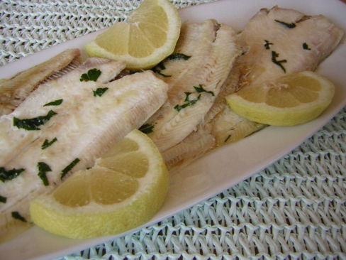 Sogliole al limone in padella