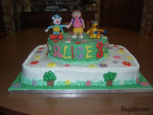 Torta compleanno: Dora