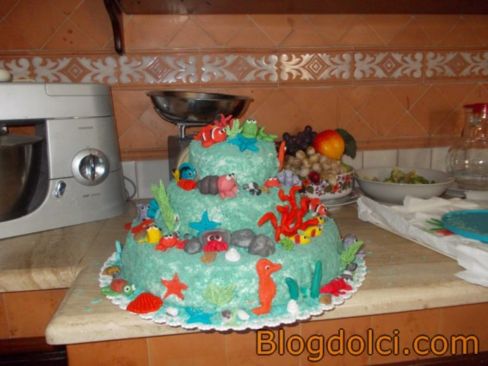 Torta di compleanno: il mare