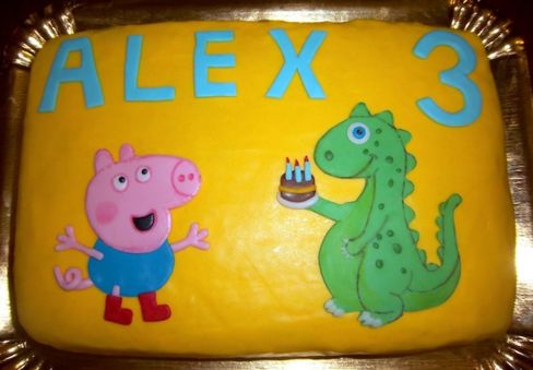Torta George e il dinosauro