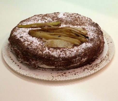 Torta ricotta e pere