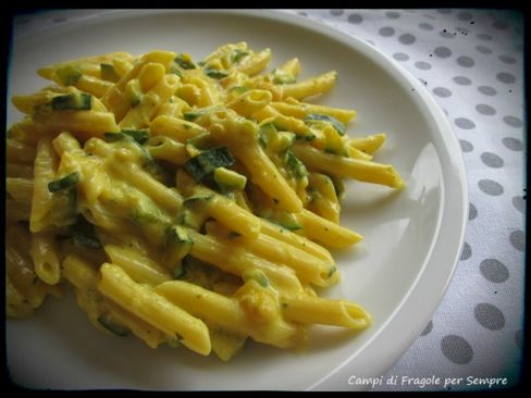 Pennette alle zucchine e zafferano