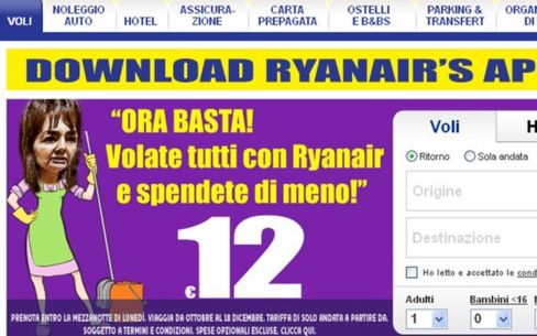 Scandalo Lazio dimissioni Polverini: Ryan Air ne approfitta subito