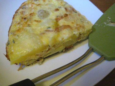 Frittata di patate al forno con provola