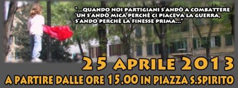 compagnox wrote a new post, PIAZZA SANTO SPIRITO: UN 25 APRILE DI LOTTA E RESISTENZA, on the site