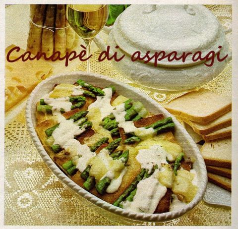 Canapè di asparagi