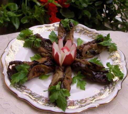 Involtini di melanzane con gorgonzola e parmigiano