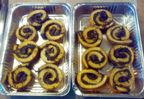 Ecco la ricetta….. un ottimo pan di spagna rettangolare, spalmato di nutella e poi arrotolato… e la girella è pronta!!!