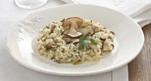 Risotto con funghi porcini trifolati