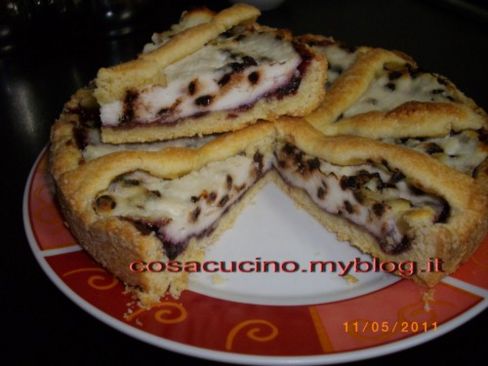 Crostata di Ricotta e marmellata di amarene