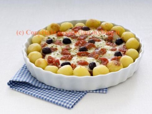 Pizza di patate alle olive