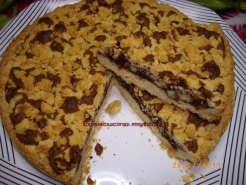 Crostata sbriciolata  al cioccolato