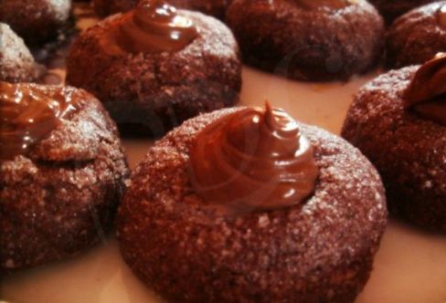 Biscottini golosini al cacao e nutella