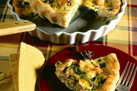 Quiche di zucchine e gamberetti