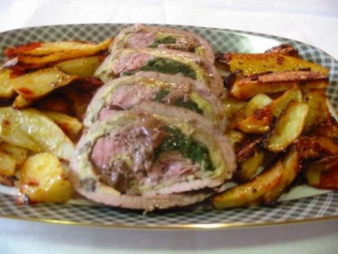 Rollè di vitello al forno con patate